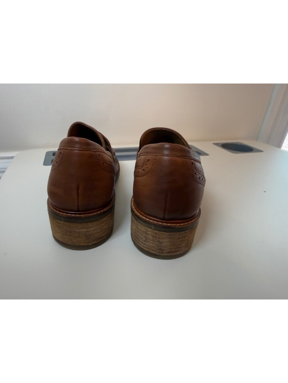earth Brown Leather Penny Loafers - Women's Mules & Clogs - Picture 6 of 9